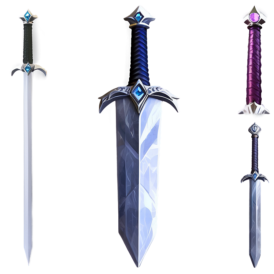 Realistic Diamond Sword Design Png 67