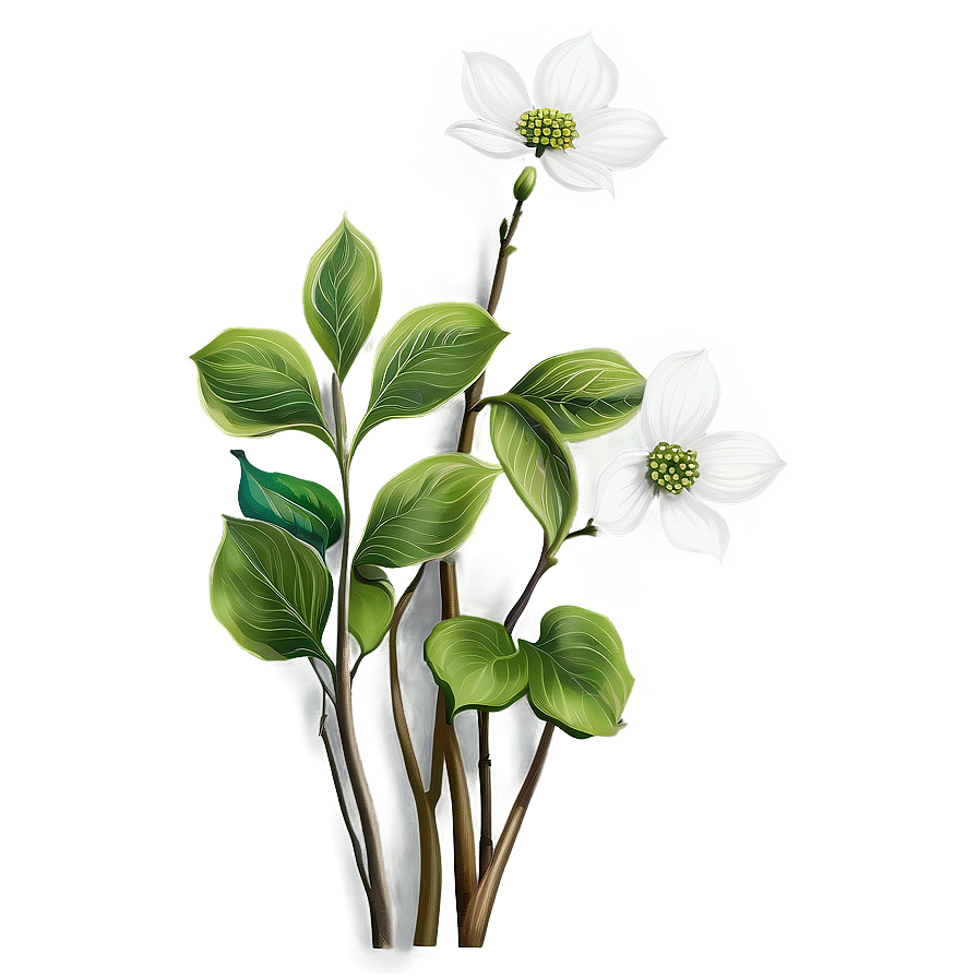 Realistic Dogwood Flower Png Qdt