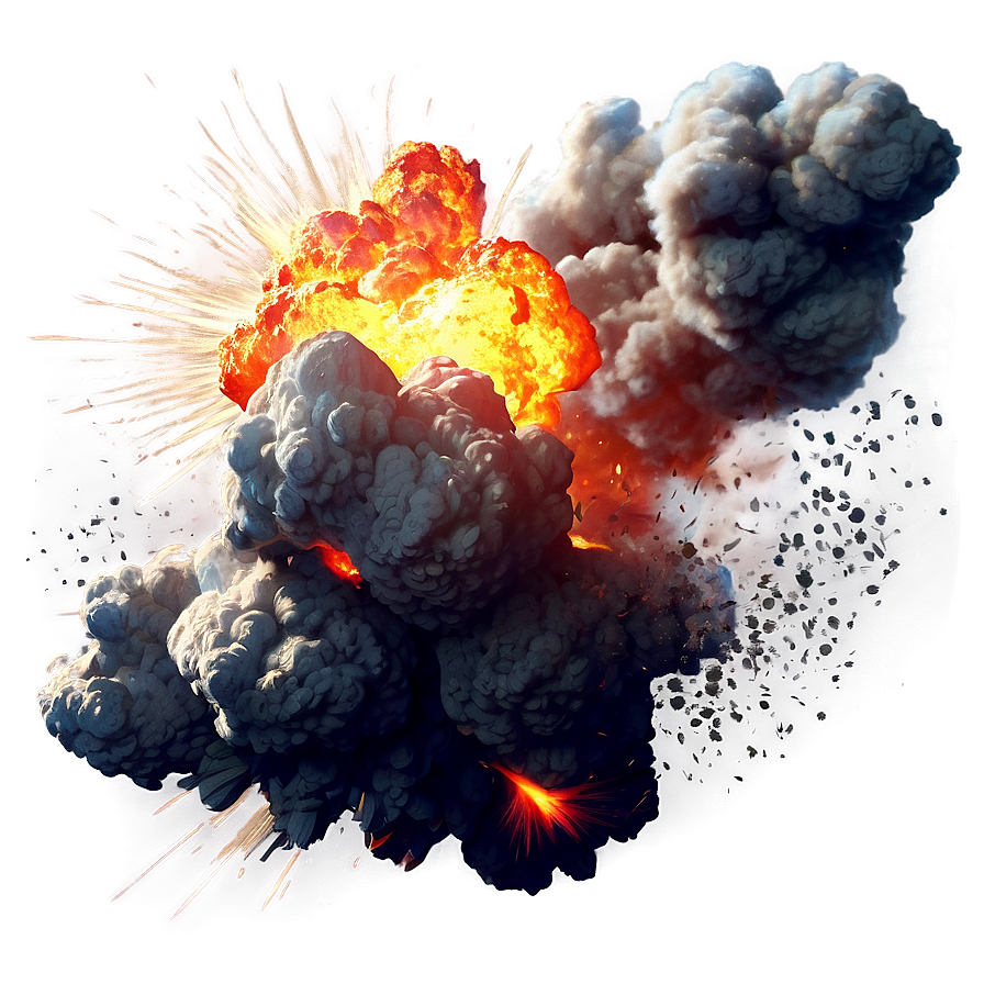Realistic Explosion Illustration PNG jib PNG with transparent background