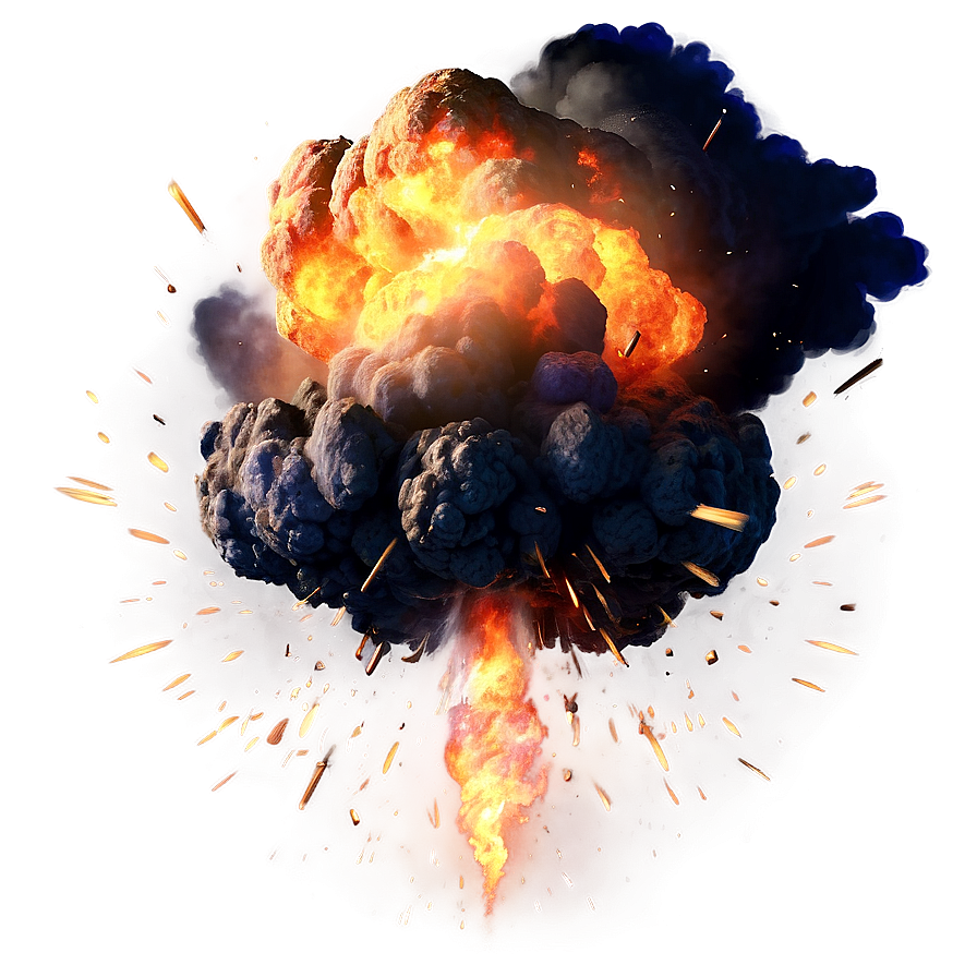 Realistic Explosion Illustration PNG poo PNG with transparent background