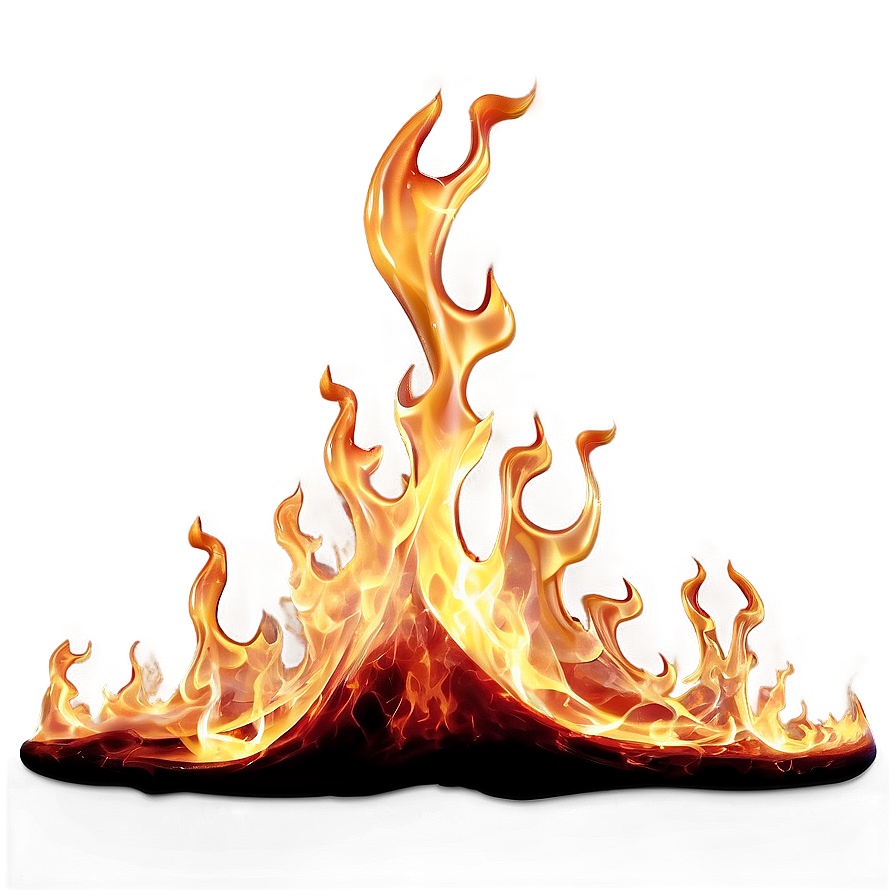 Realistic Fire Flames PNG 05042024 PNG image with a transparent background, free high-resolution download