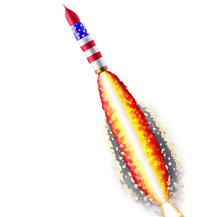 Realistic Firework Rocket Png 53