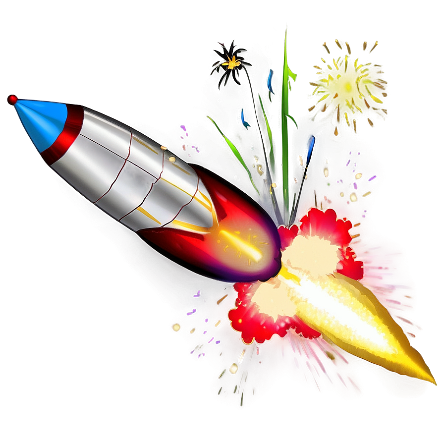 Realistic Firework Rocket PNG uee75 PNG image with a transparent background, free high-resolution download