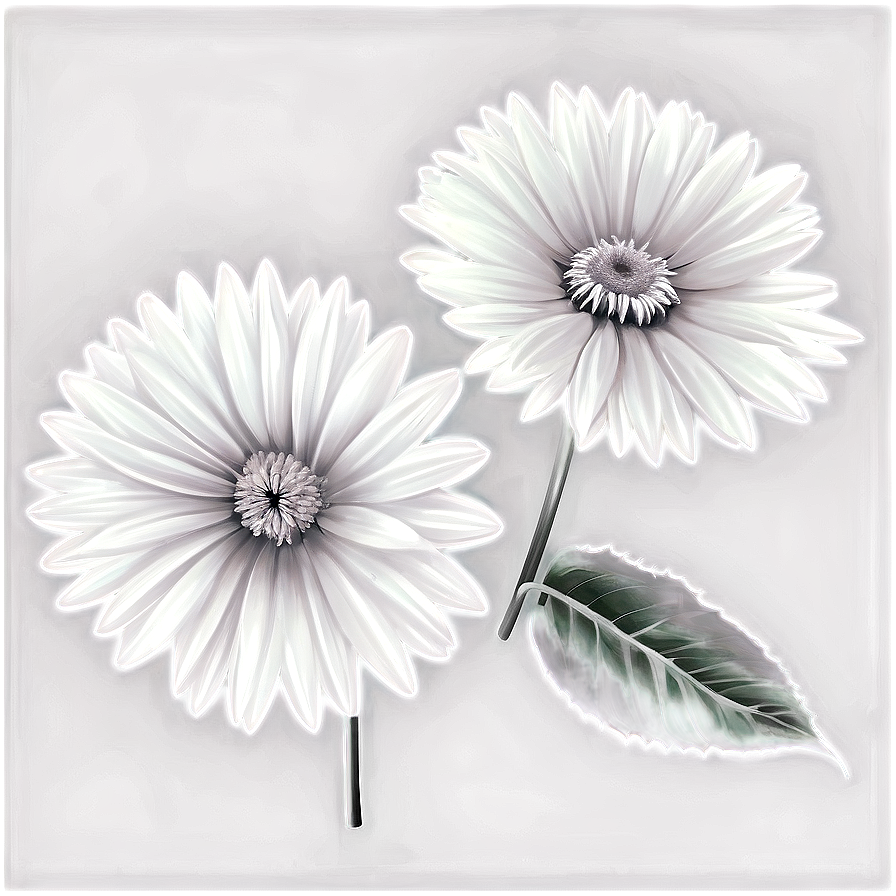 Realistic Flower Black And White Png Hrn