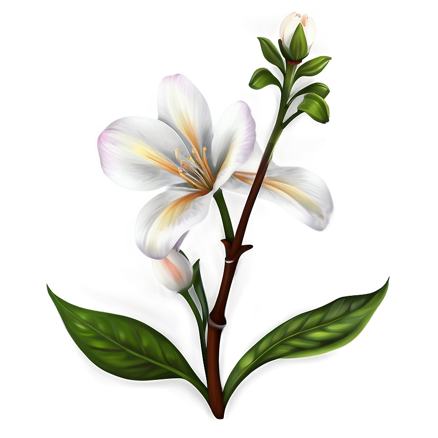 Realistic Flower Outline Png 52