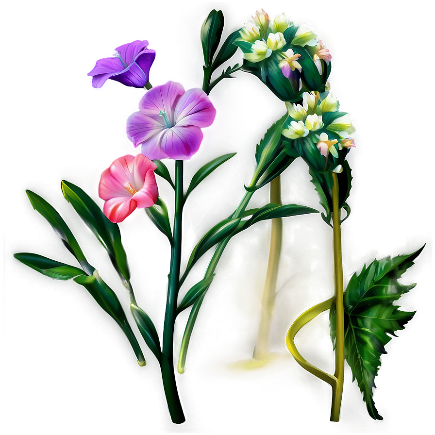 Realistic Flower Stem Png 64