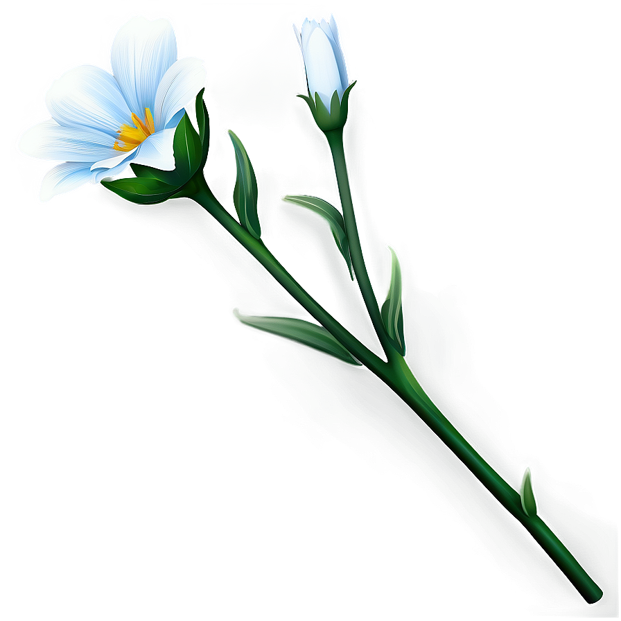 Realistic Flower Stem Png Qpu