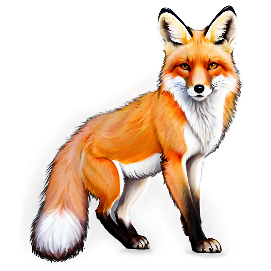 Realistic Fox Sketch Png 05062024