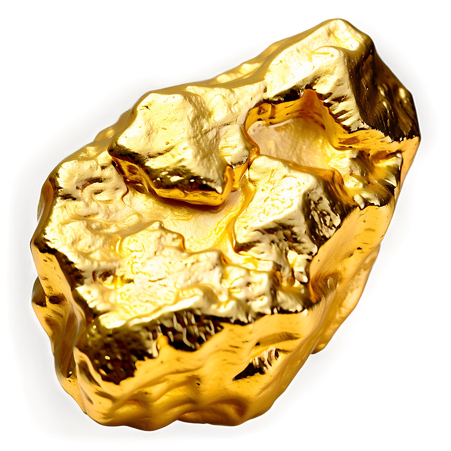 Realistic Gold Nugget Png 7