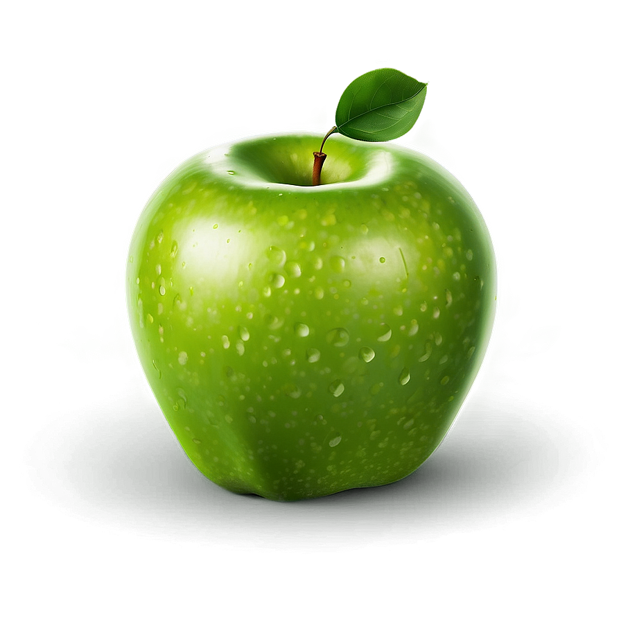 Realistic Green Apple Png Hke