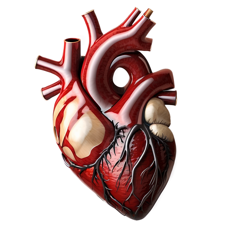 Realistic Heart Artwork PNG ngc95 PNG image with a transparent background, free high-resolution download
