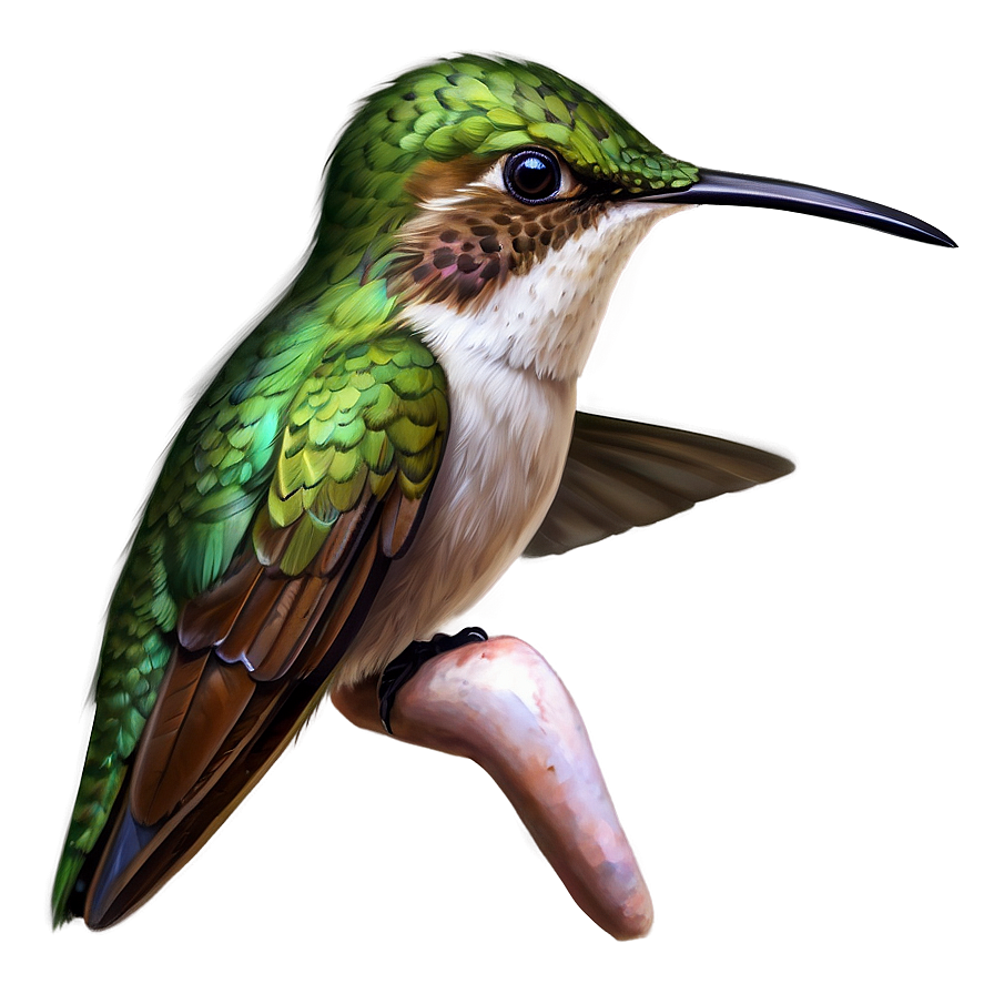 Realistic Hummingbird Art Png 05212024