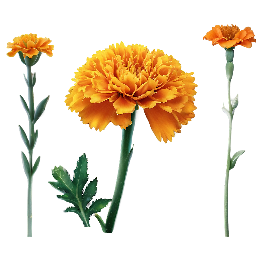 Realistic Marigolds Png Woy