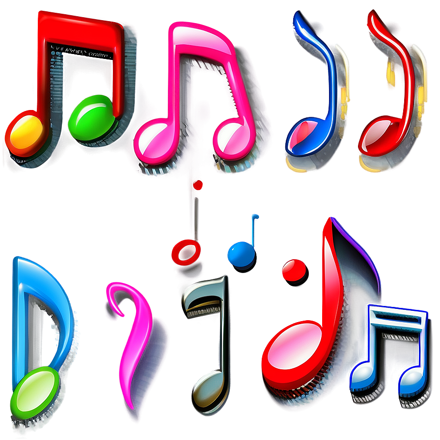 Realistic Music Notes Png 06122024