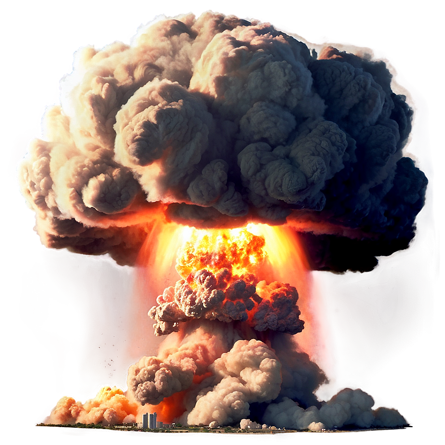 Realistic Nuclear Bomb Explosion Png 05252024