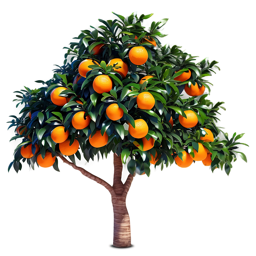 Realistic Orange Tree Png 57