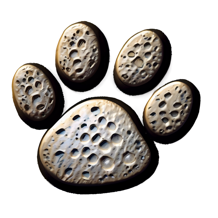 Realistic Paw Print PNG yhv99 PNG with transparent background