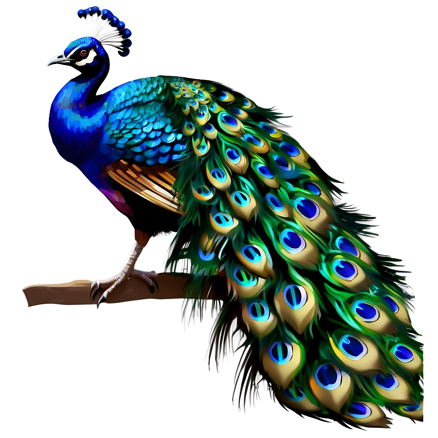 Realistic Peacock Bird PNG 3 PNG with transparent background