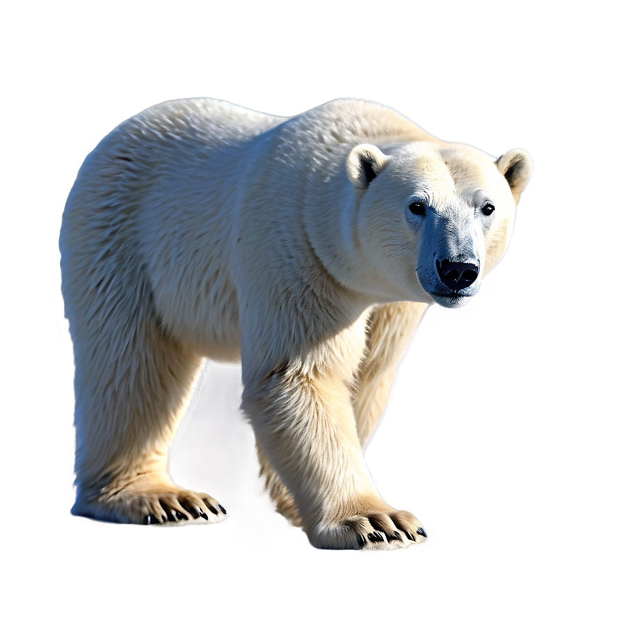 Realistic Polar Bear PNG 05062024 PNG with transparent background