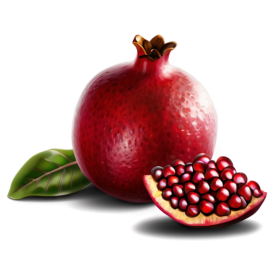 Realistic Pomegranate Art Png Dpd47