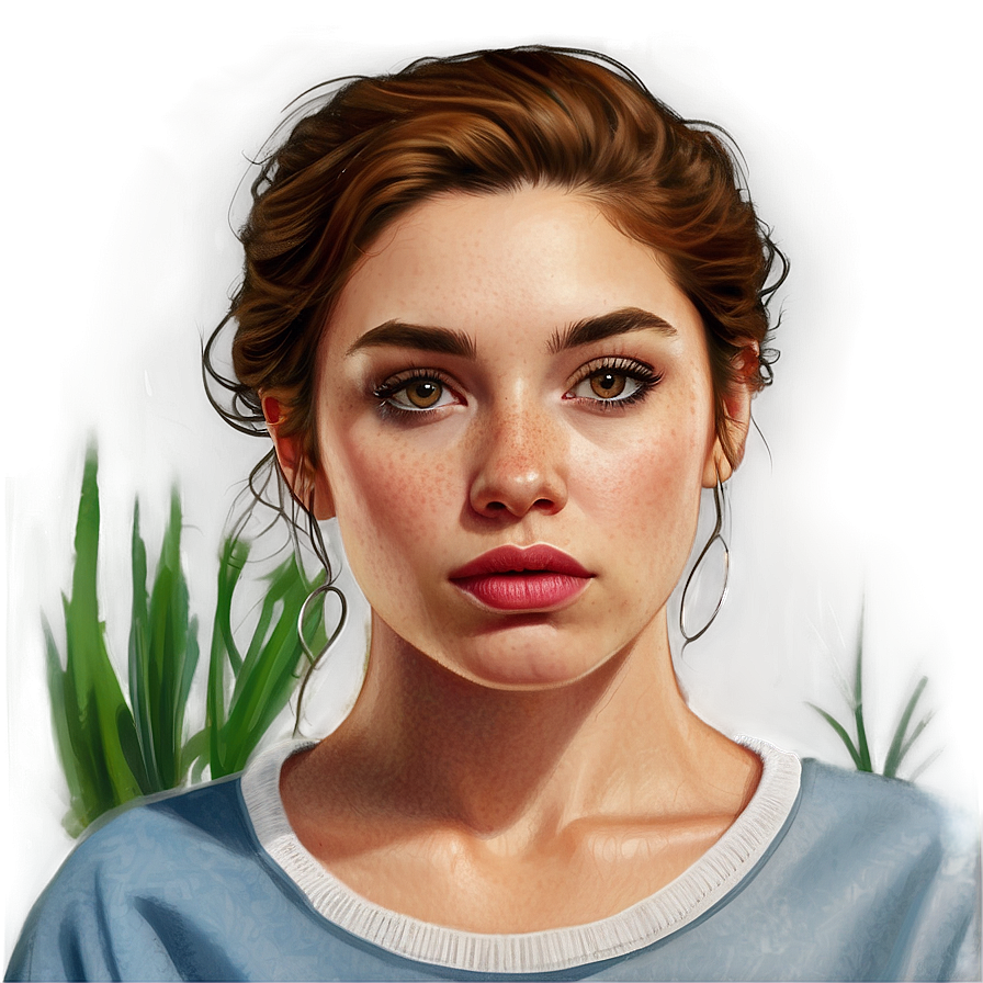 Realistic Portrait Drawing PNG chl15 PNG with transparent background