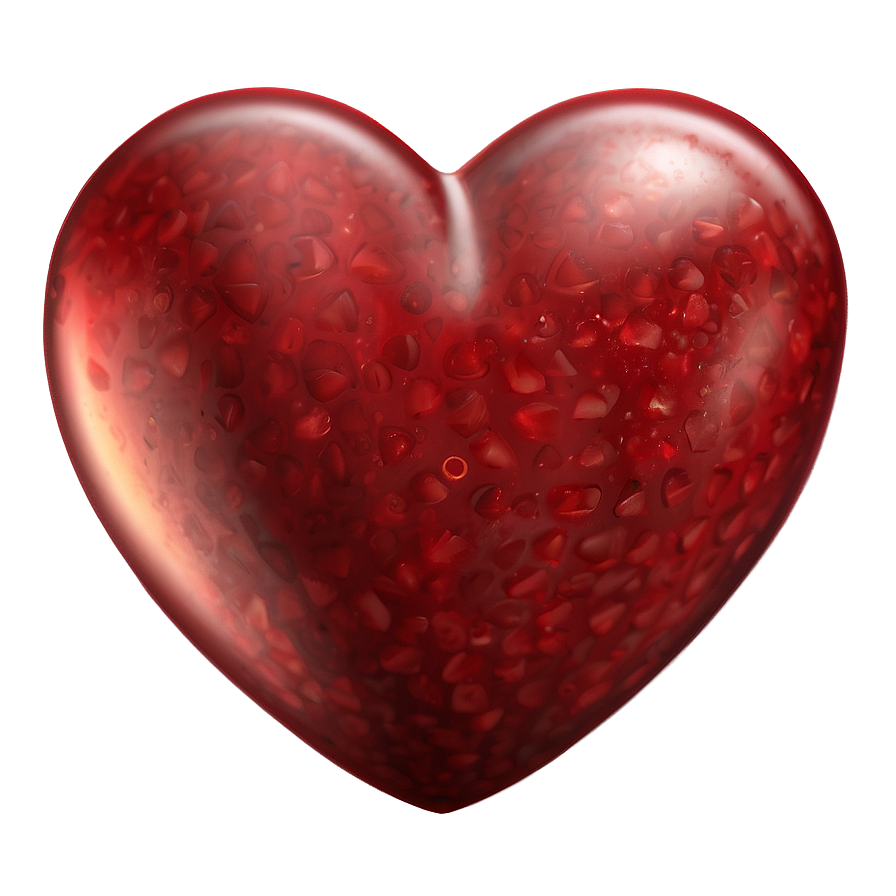 Realistic Red Heart Emoji Png 06262024