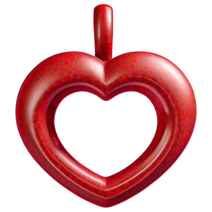 Realistic Red Heart Png 05242024