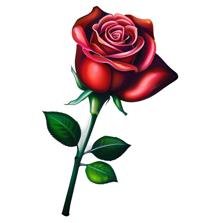 Realistic Rose Tattoo Illustration PNG tfm PNG with transparent background