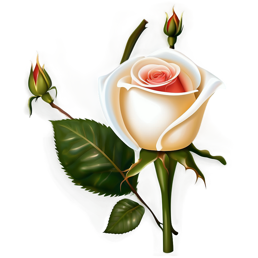 Realistic Rose Vector Image Png 38