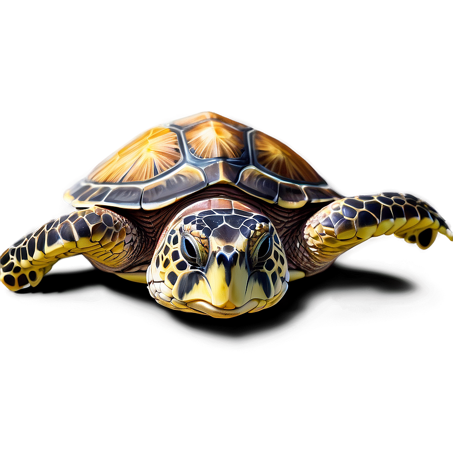 Realistic Sea Turtle Illustration Png Gkp39