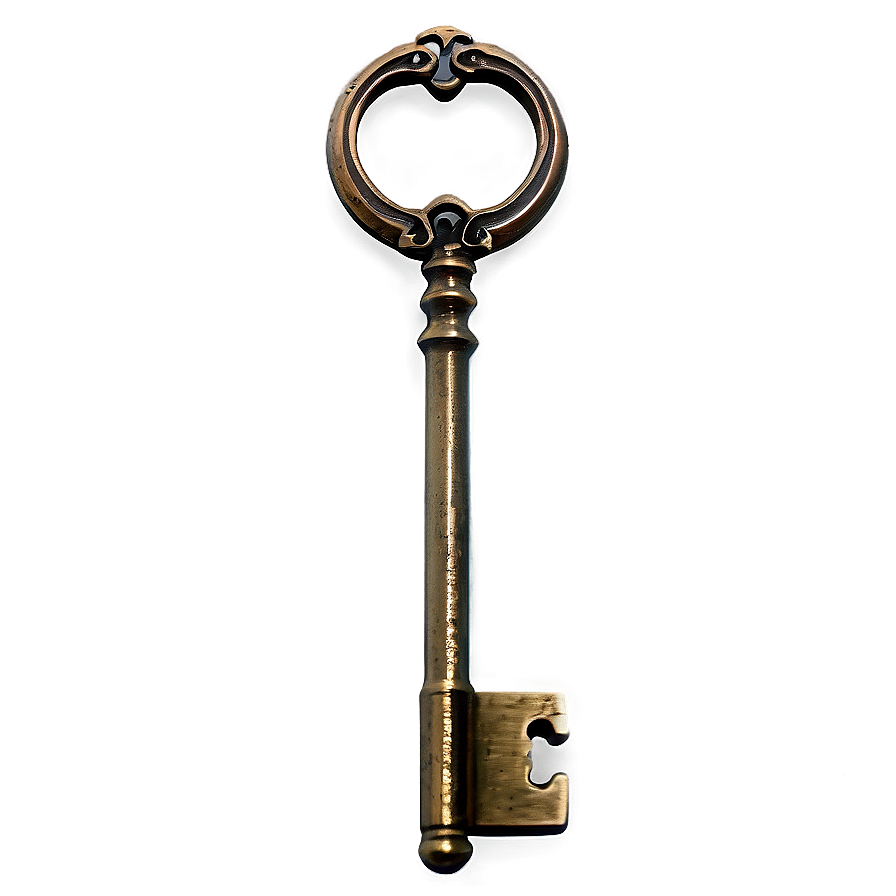 Realistic Skeleton Key Design Png Tug4