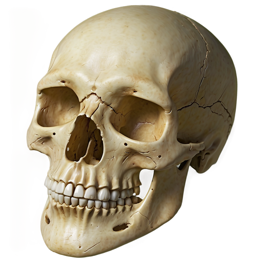 Realistic Skull Face Representation Png Vaq