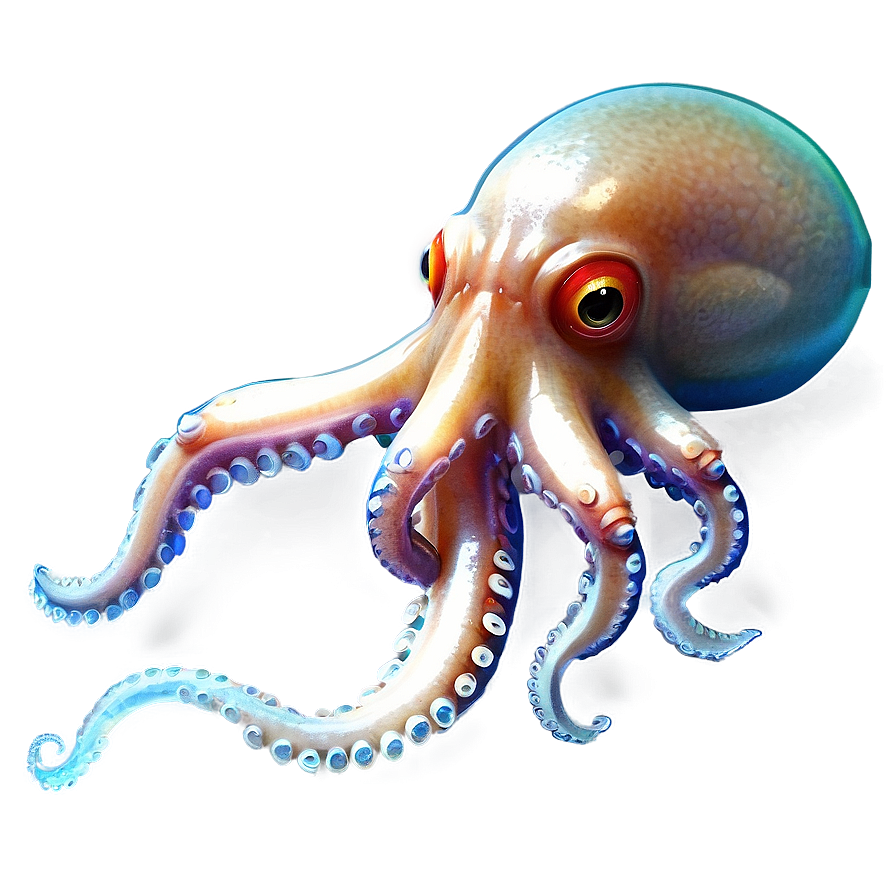 Realistic Squid Art PNG yfa13 PNG image with a transparent background, free high-resolution download