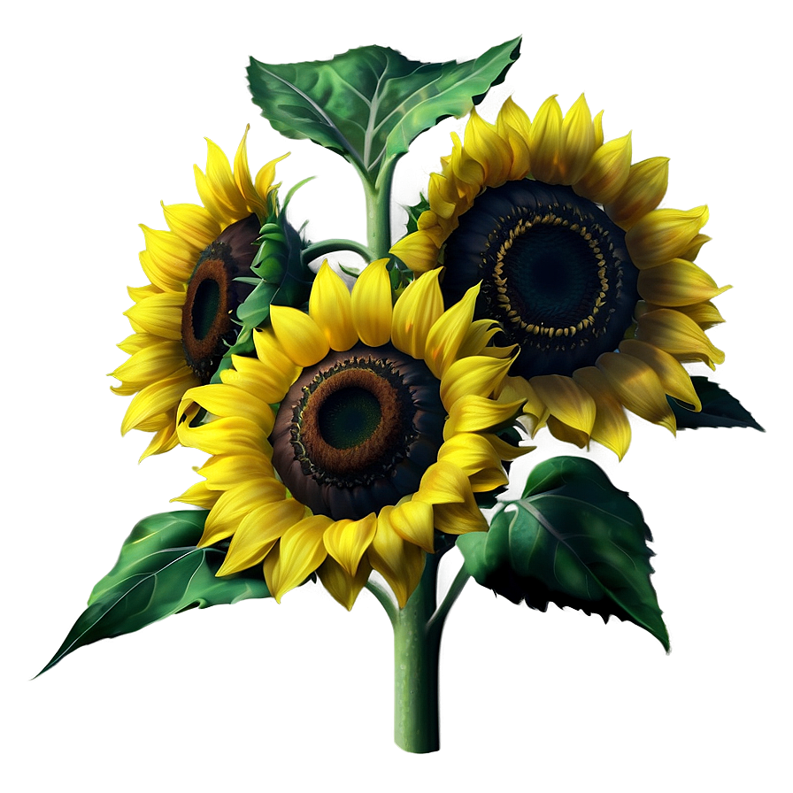 Realistic Sunflower PNG qek13 PNG with transparent background