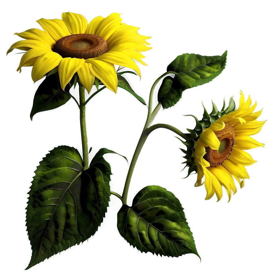 Realistic Sunflower PNG rvc PNG with transparent background