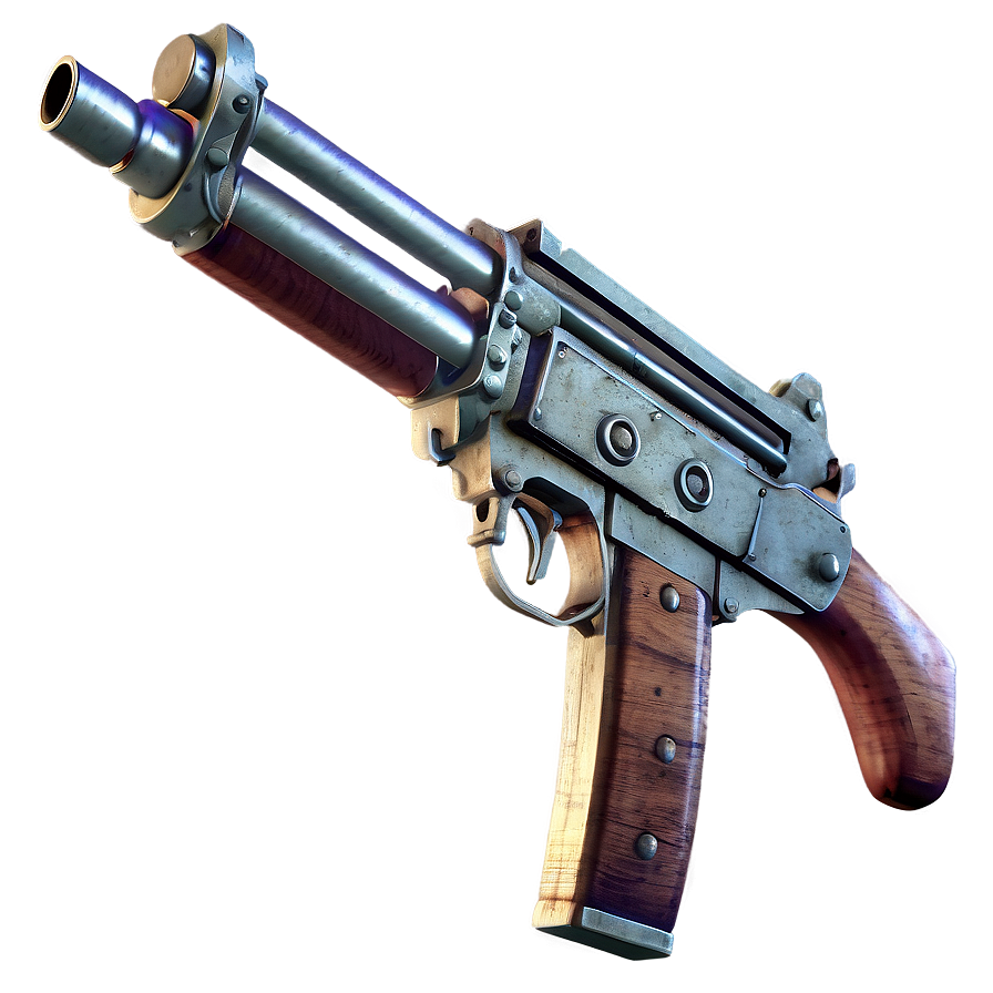 Realistic Tommy Gun Render Png 49