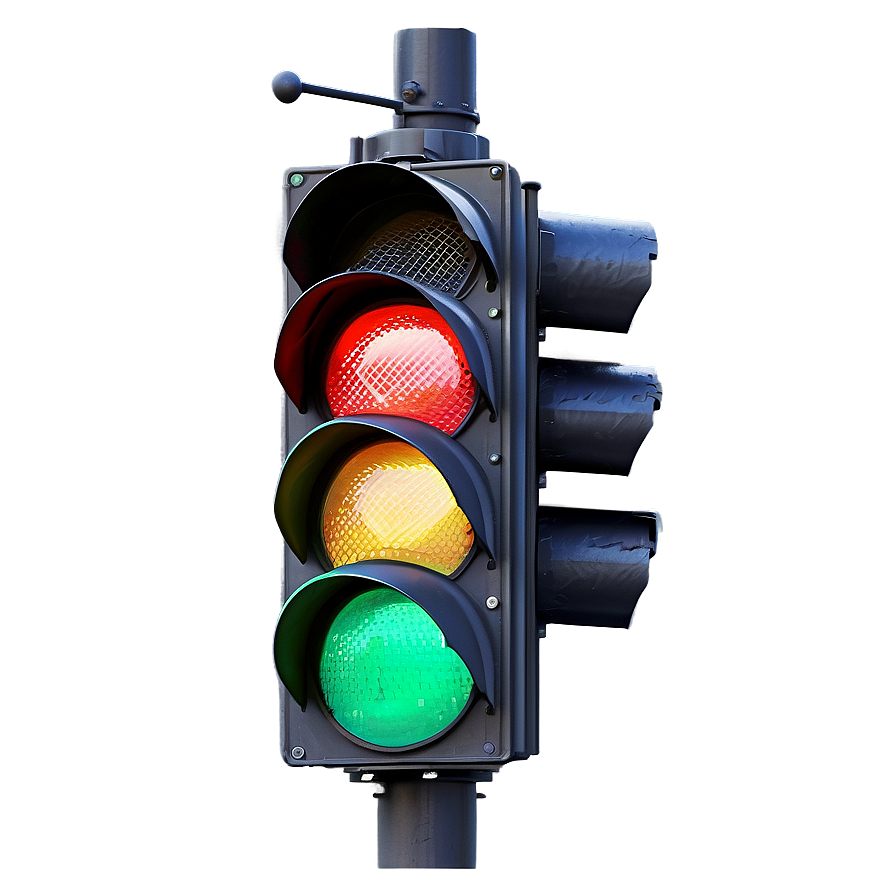 Realistic Traffic Light Closeup Png 72