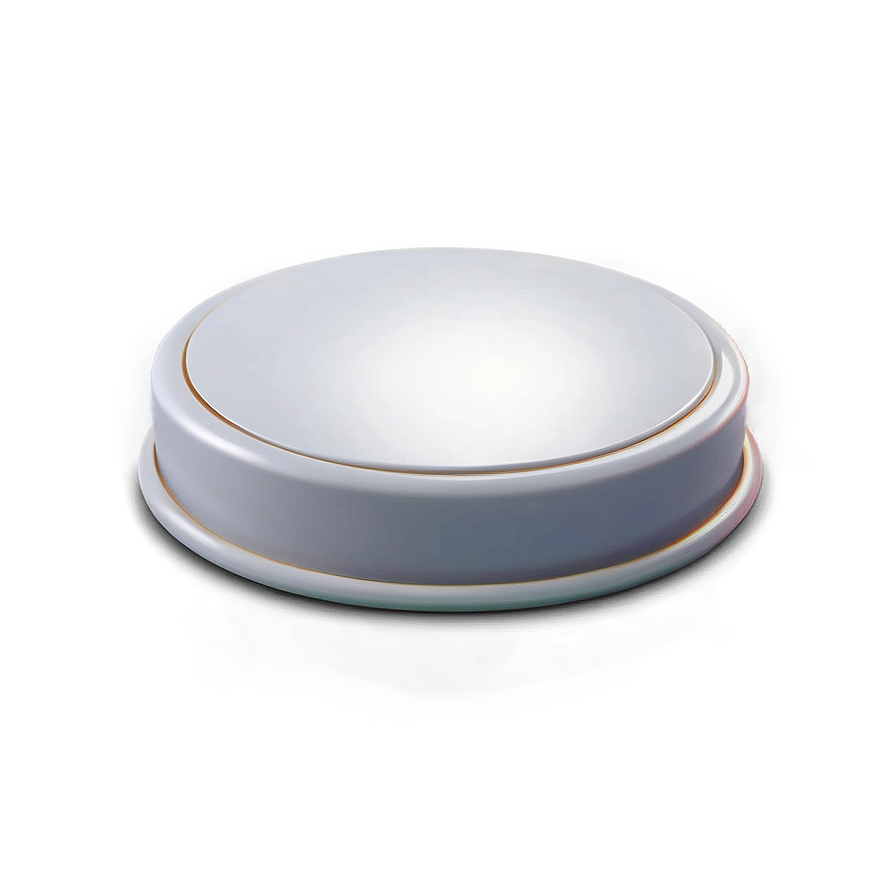 Realistic White Button Png 99