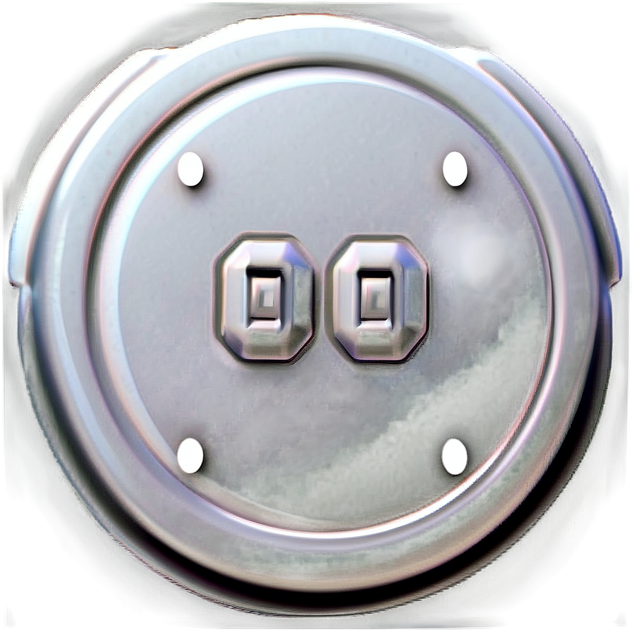 Realistic White Button Png Jic68