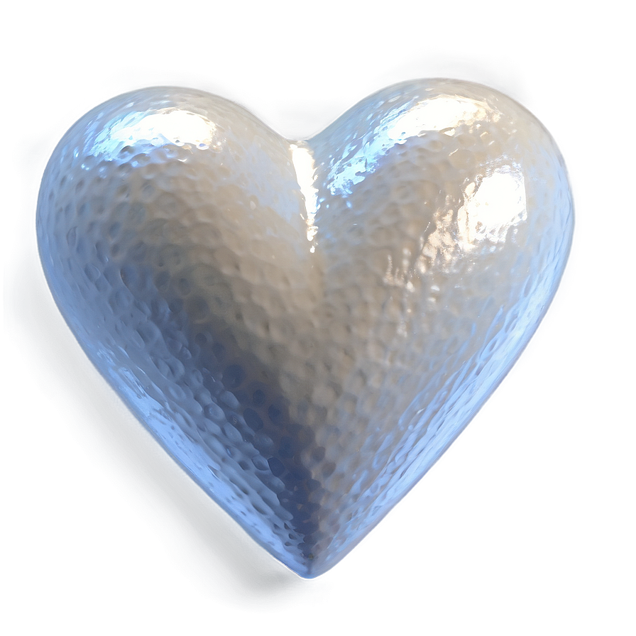 Realistic White Hearts Png Bke65 Image