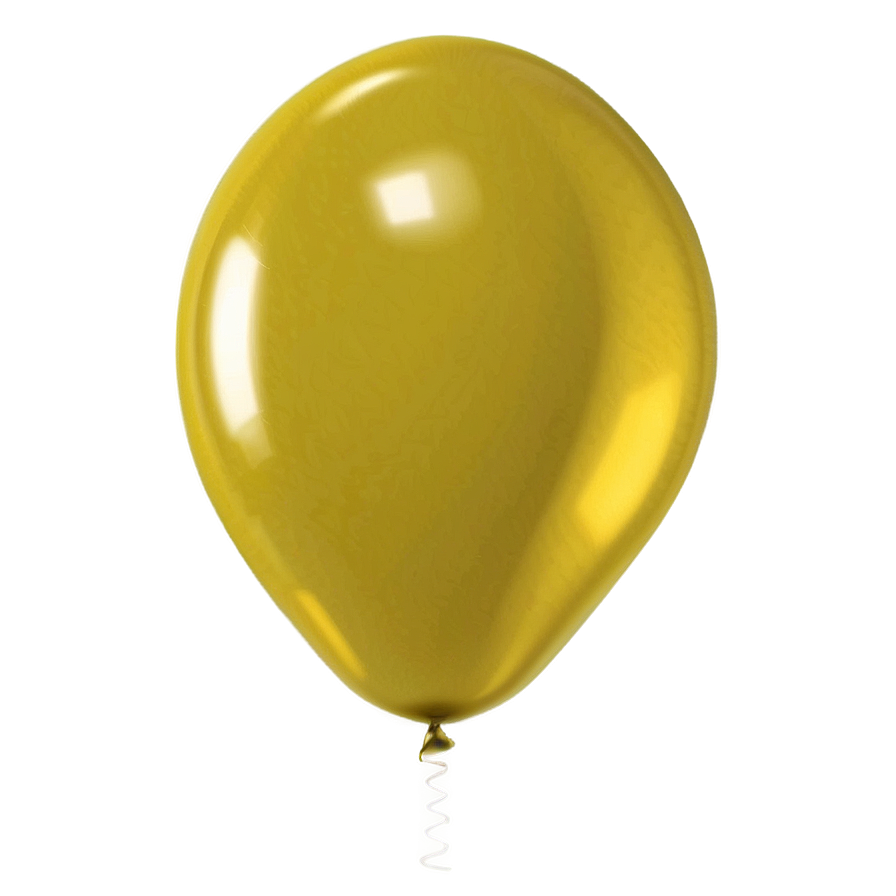 Realistic Yellow Balloon Png Agv