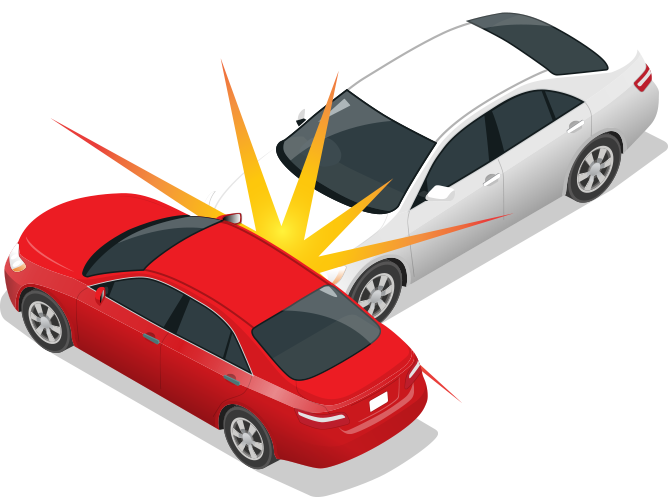 Rear End Collision Illustration