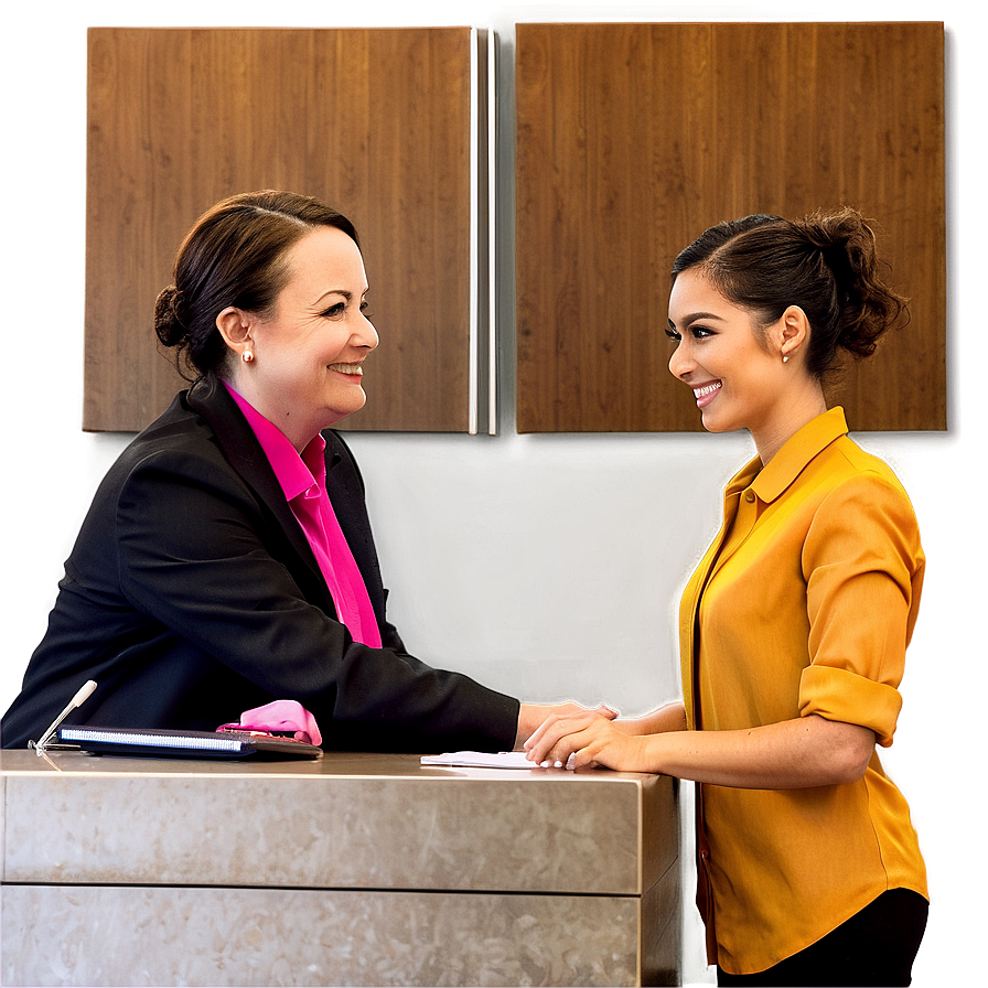 Receptionist And Client Png 33