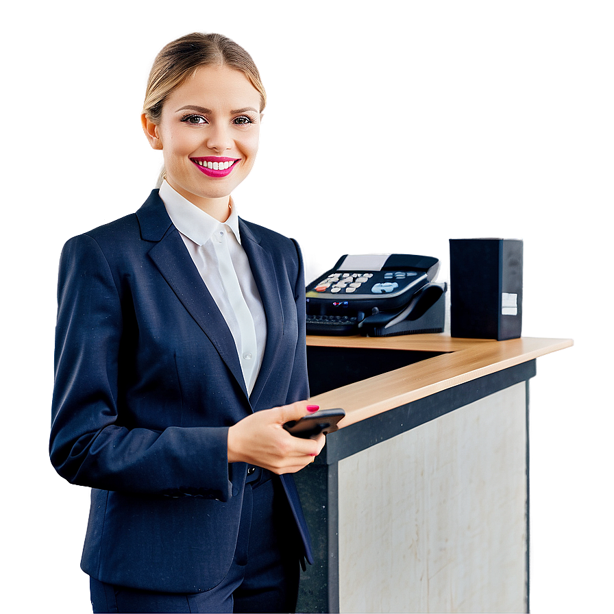 Receptionist In Conference Room Png 52