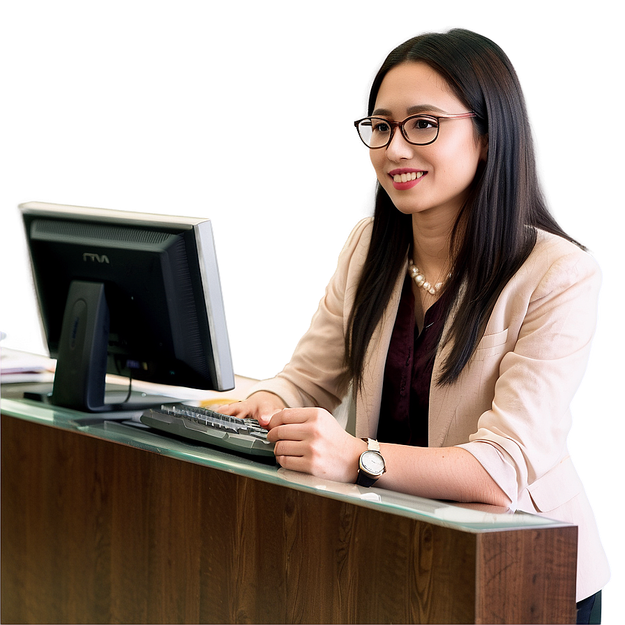 Receptionist In Conference Room Png 62