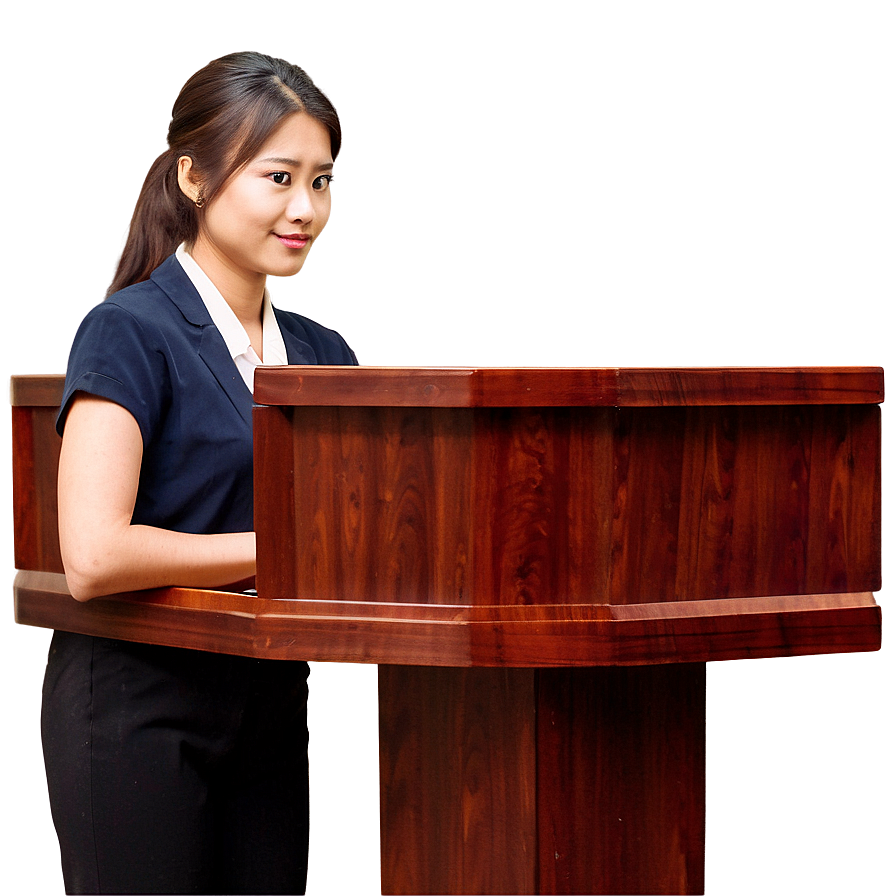 Receptionist With Clipboard Png Dtp