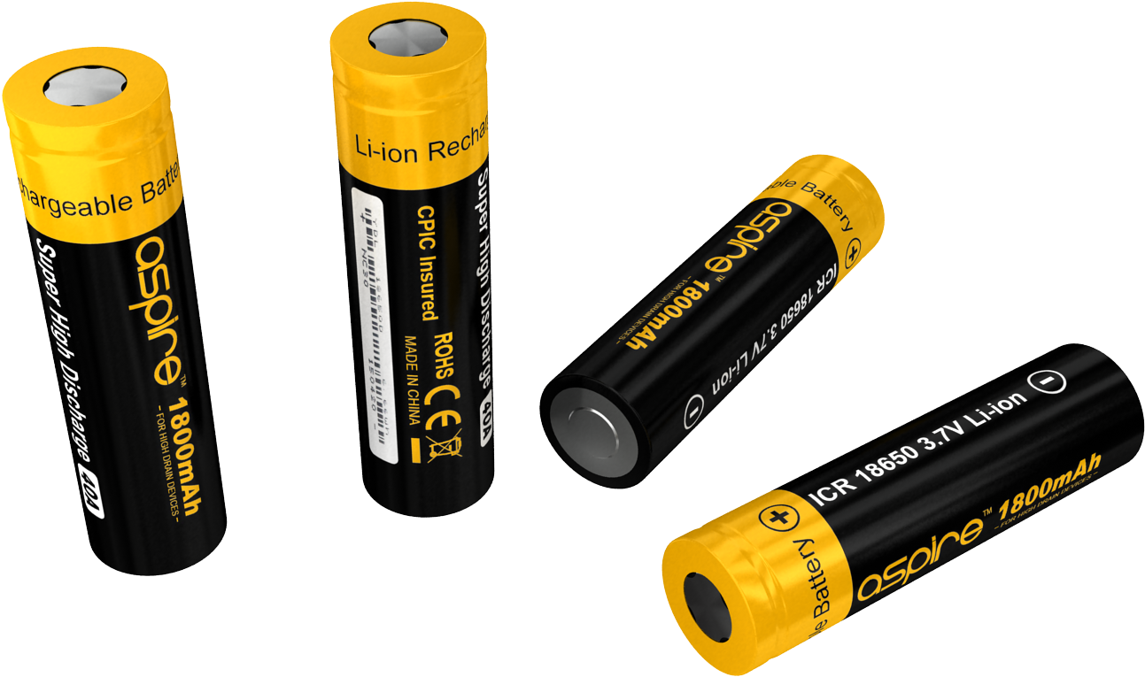 18650 Rechargeable Vaping Batteries, HD Png Download PNG with transparent background