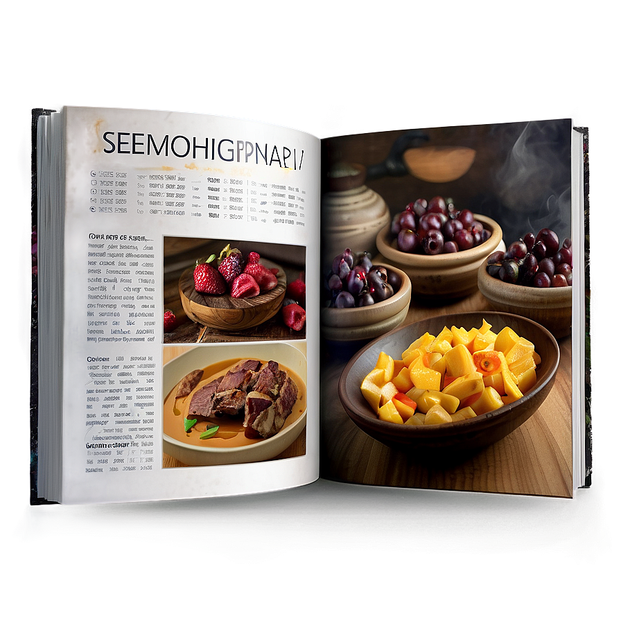 Recipe Cookbook Design Png Ait