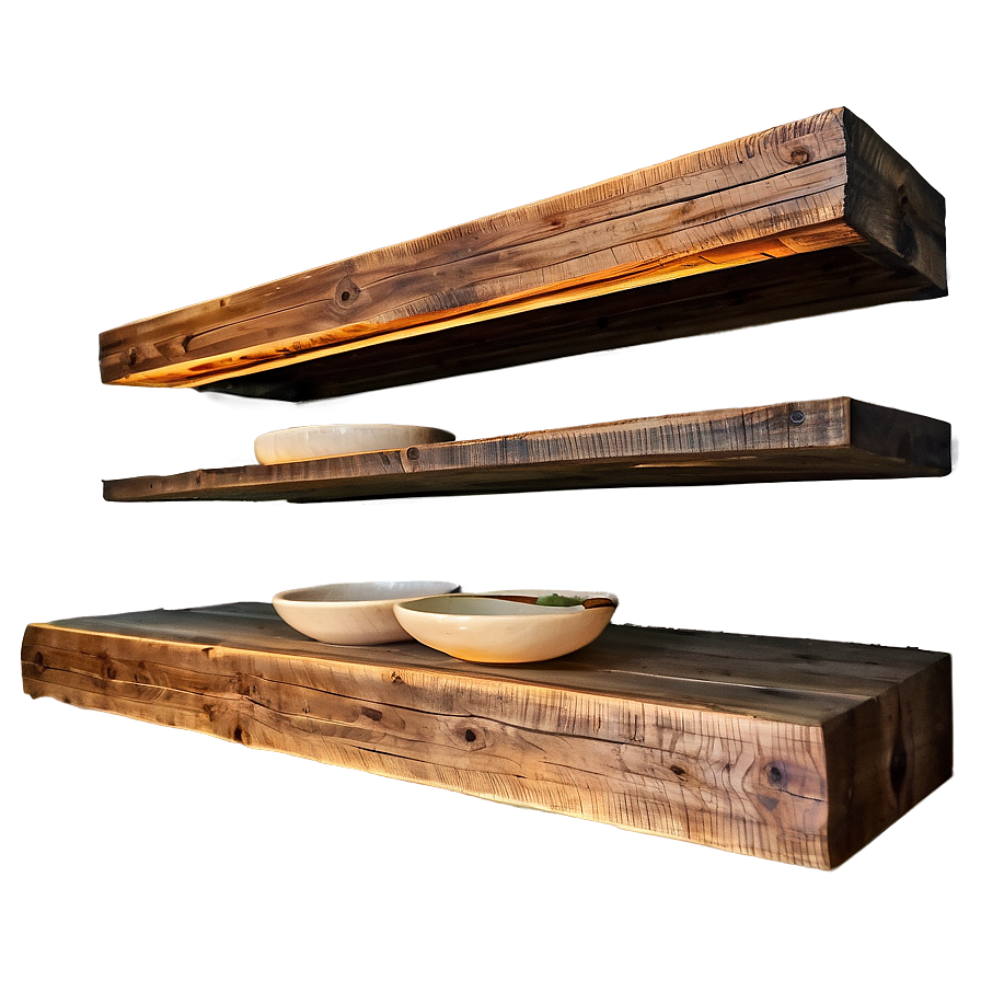 Reclaimed Wood Floating Shelves Png 06132024