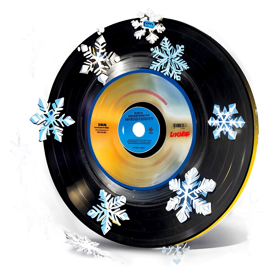 Record With Snowflakes Png Rkj3